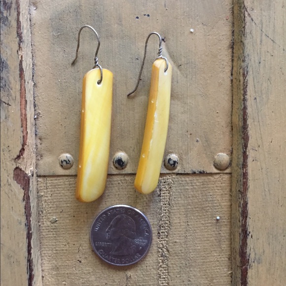 NEW HANDCRAFT BOHO STATEMENT HANDMADE SHELL EARRINGS PUERTO RICO - Picture 3 of 5